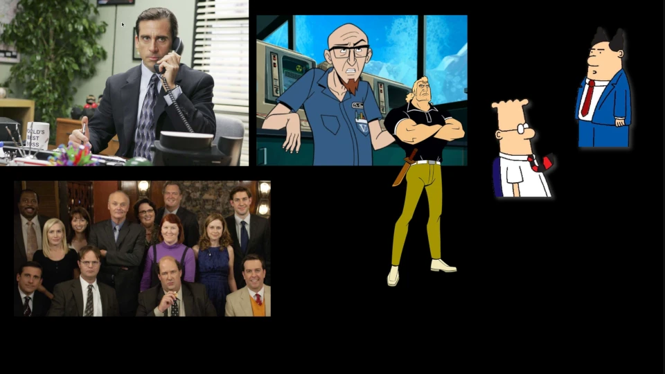 dilbert、venture bros、the officeからの登場人物の画像
